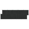 vidaXL Zaunelement 10 stk. 1755 x 186,5 cm WPC und Aluminium Schwarz