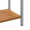 vidaXL outdoor Tisch mit Speicher Natur und Grau 80 x 35 x 75 cm