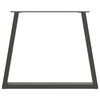 vidaXL Esstisch Beine V-Form 2 Stück Anthrazit 70x(72-73,3) cm Stahl