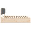 vidaXL Bettgestell mit gepolstertem Kopfteil Hellgrau 200 x 200 cm