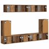 vidaXL TV-Schrankset Wandmontiert 5 pcs Altholz Holzwerkstoff