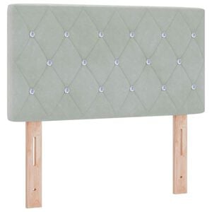 vidaXL Kopfteil Hellgrau 80 cm Samt