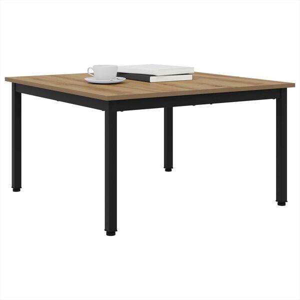 vidaXL Couchtisch Kunsthandwerk Eiche 80 x 80 x 45 cm Holzwerkstoff