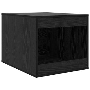 vidaXL Katzenstreu Box Umz&auml;unung Schwarz Eichen-Optik 47 x 59 x 42 cm