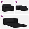 vidaXL Schlafsofa Schwarz 124 x 71 x 78 cm Samt