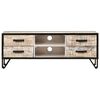vidaXL TV-Schrank 110x30x41 cm Massivholz Akazie