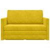 vidaXL Schlafsofa 110cm Sonnenblumen Gelb Samt