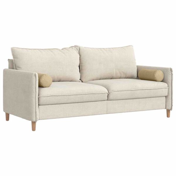 vidaXL Bolsterkissen 2 St&uuml;ck Grau-Gr&uuml;n &Oslash; 15 x 40 cm Cordstoff