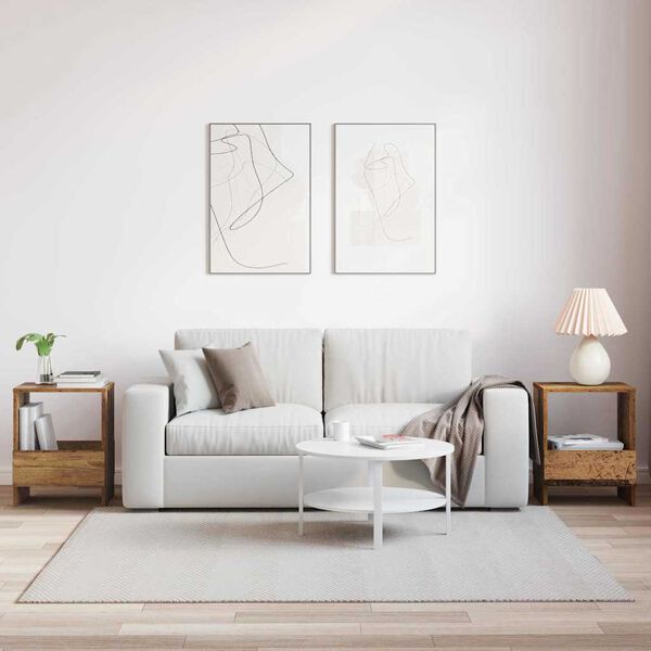 vidaXL Magazinregal 2 pcs Altholz 35 x 30 x 45 cm