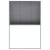 vidaXL Insektenschutz-Plissee f&uuml;r Fenster Aluminium 80 x 120 cm