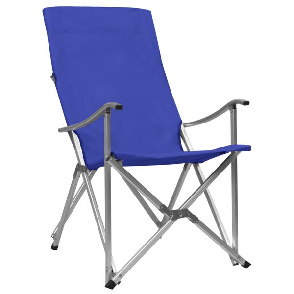vidaXL Klappbare Campingst&uuml;hle 2 Stk. Blau