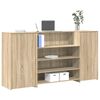 vidaXL Empfangstheke Sonoma-Eiche 200x50x103,5 cm Holzwerkstoff
