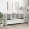 vidaXL Sideboard Weiß 135x39x73,5 cm Kaltgewalzter Stahl