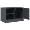 vidaXL TV-Schrank Anthrazit 67x39x44 cm Stahl