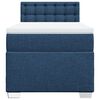 vidaXL Boxspringbett mit Matratze Blau 100x200 cm Stoff