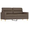 vidaXL 2-Sitzer-Sofa mit Kissen Taupe 140 cm Stoff