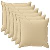 vidaXL Kissenbezug 6 stk. HOUTEN Beige 35 x 35 cm Polyester