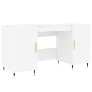 vidaXL Schreibtisch Wei&szlig; 140x50x75 cm Holzwerkstoff