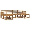 vidaXL Outdoor-Sofagarnitur 6 pcs Natur Massivholz Akazie