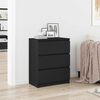 vidaXL Sideboard Schwarz 60x35x76 cm Holzwerkstoff
