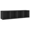 vidaXL 5-tlg. TV-Schrank-Set Grau Holzwerkstoff