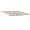 vidaXL Ausziehbare Markise Beige 350 x 250 cm Polyester und Aluminium