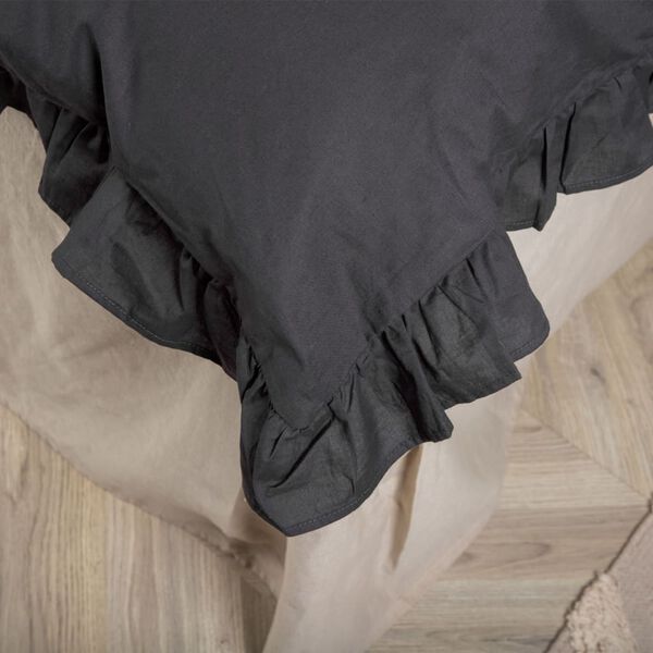 Venture Home Bettw&auml;sche-Set Levi 200x150 cm Baumwolle Anthrazit