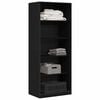 vidaXL Kleiderschrank mit Regal Schwarz Eichen-Optik 80 x 50 x 200 cm