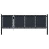 vidaXL Gartentor aus Stahl 350 x 100 cm Anthrazit
