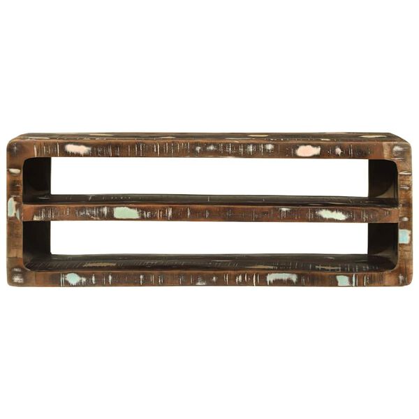 vidaXL TV-Schr&auml;nk Mehrfarbig 100 x 32 x 36 cm Massivholz Altholz