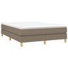 vidaXL Boxspringbettgestell Taupe 140x190 cm Stoff