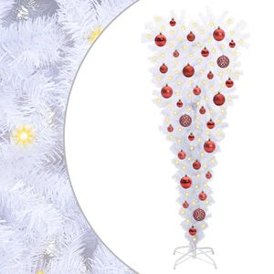vidaXL K&uuml;nstlicher Weihnachtsbaum Wei&szlig; 120 cm PVC und Stahl