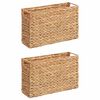 vidaXL Zeitschriftenk&ouml;rbe 2 stk. Wasserhyazinthe 39 x 14 x 25 cm Natur