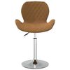 vidaXL Esszimmerstuhl Drehbar Braun Samt