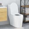 vidaXL Toilettensitz Verstellbar Wei&szlig; 48,5 x 36 x 5 cm Polypropylen