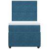 vidaXL Boxspringbett mit Matratze Blau 90x190 cm Samt
