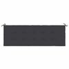 vidaXL Gartenbank-Auflage Schwarz 150x50x4 cm Oxford-Gewebe