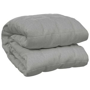 vidaXL Gewichtsdecke Grau 155x220 cm 11 kg Stoff