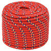 vidaXL Bootsseil Rot 12 mm 25 m Polypropylen