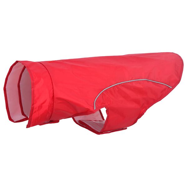 vidaXL Hunde Regenmantel mit Reflexstreifen Polyester Rot 2XL