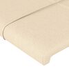 vidaXL Boxspringbett mit Matratze Creme 100x200 cm Stoff