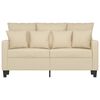 vidaXL 2-Sitzer-Sofa Creme 120 cm Stoff