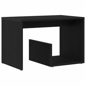 vidaXL Beistelltisch Schwarz Eichen-Optik 59 x 36 x 38 cm