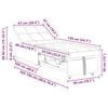 vidaXL Schlafsofa Ausziehbar Taupe 194 x 50 x 82 cm Stoff