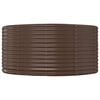 vidaXL Garten-Hochbeet Braun 140 x 140 x 68 cm Verzinkter Stahl