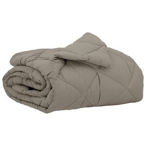 vidaXL Sommerdecke Hellgrau 200 x 140 cm Mikrofaser