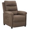 vidaXL Relaxsessel Taupe Stoff