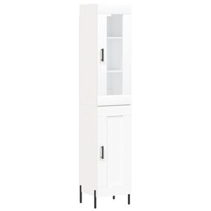 vidaXL Highboard Wei&szlig; 34,5x34x180 cm Holzwerkstoff