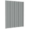 vidaXL Dachpaneel 36 Stk. Grau 60 x 45 cm Verzinkter Stahl