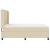 vidaXL Boxspringbett mit Matratze Creme 200 x 140 cm Stoff